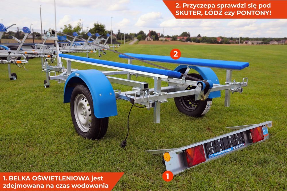 Przyczepka na łódkę łódź, ponton, skuter, Neptun NAVY JET AQUA BOAT 4m