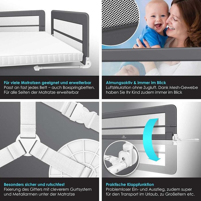 Nowa bramka / barierka zabezpieczająca /150CM/ ochrona / KESSER !4313!