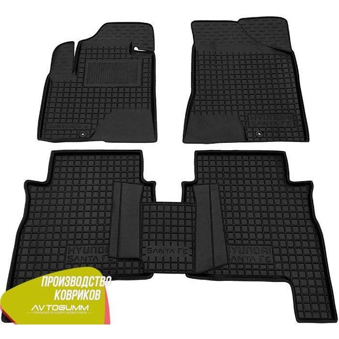 коврики Hyundai_SantaFe_ 2006-2012 (5 - 7 мест) Санта фе автогум салон