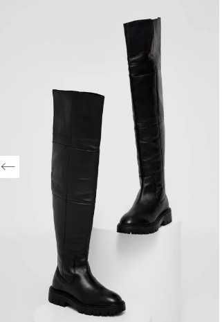 Моднячі шкіряні ботфорти європейського сучасного бренду Answear Lab X