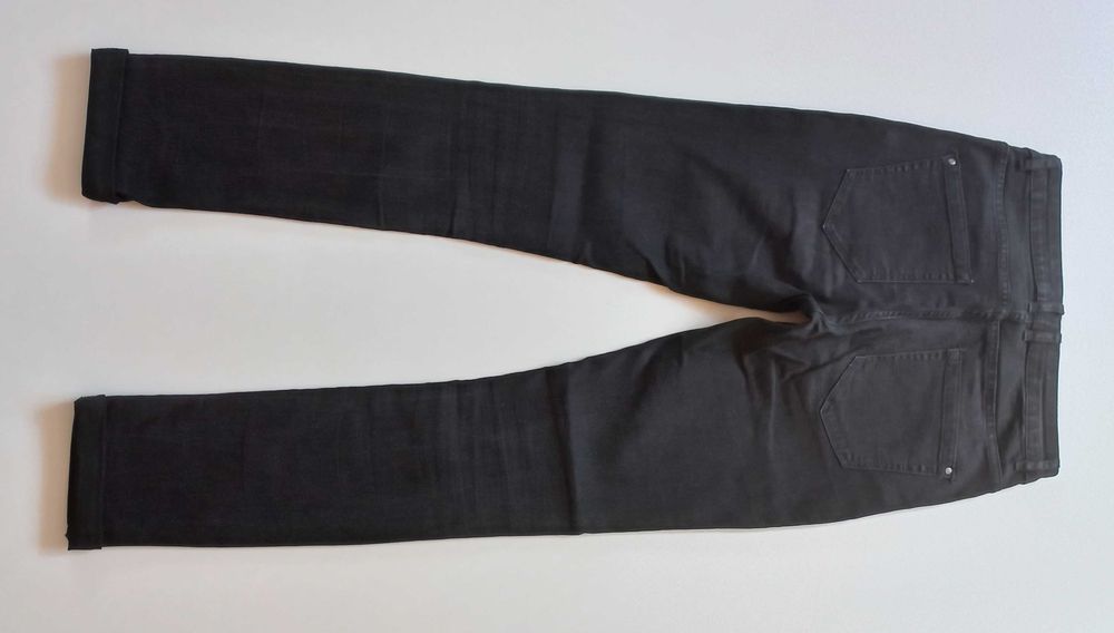 Spodnie SKINNY jeans r.38 esmara czarny denim dżinsy BDB+ uciągliwe