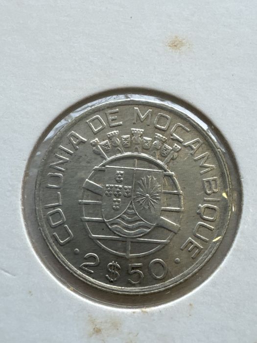 Moeda 2$50 Moçambique 1950