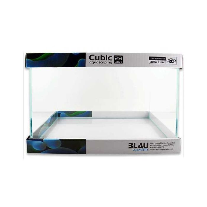 Aquário CUBIC ultra claro para aquascaping 28 L 40x25x28cm