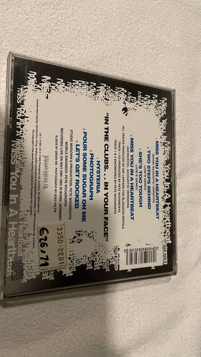 2 cd - Def Leppard ‎– Miss You In A Heartbeat
