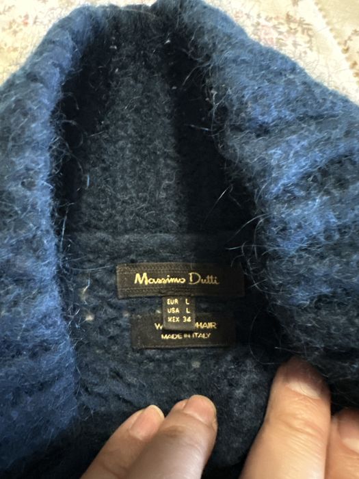 Светр Massimo Dutti морська хвиля, мохер 100%, розмір L-M