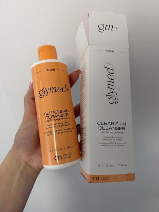 Професійний гель для вмивання GlyMed Plus Clear Skin Cleanser with Benzoyl Peroxide