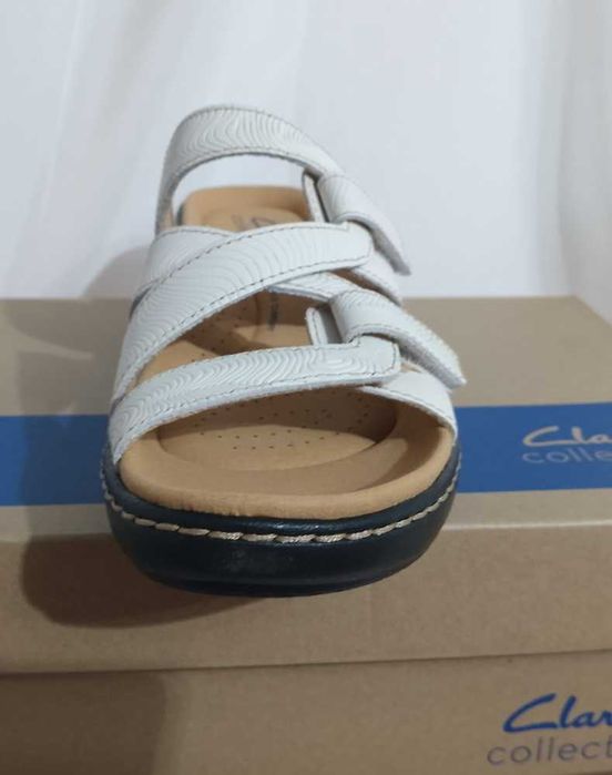 Clarks Merliah Karli sandálias em pele Tam 39,5