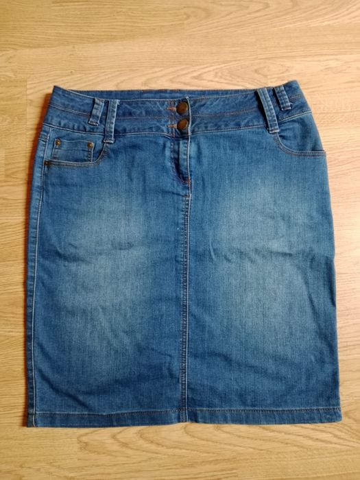 Spódnica damska jeansowa  - pas 90 cm + GRATIS