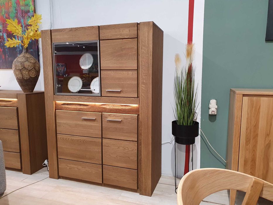 Witryna 4-drzwiowa Typ 15  Szynaka Meble dąb rustical Promocja