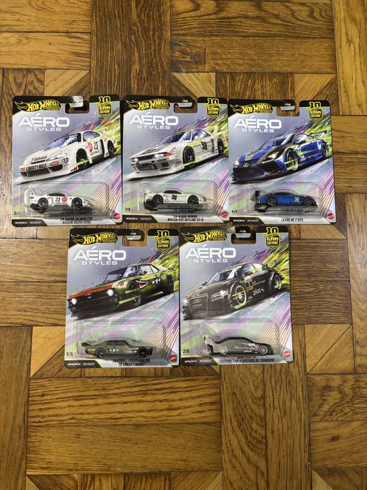 Hot wheels Aero Styles Set/ Хот вілс премиум/ Машинки