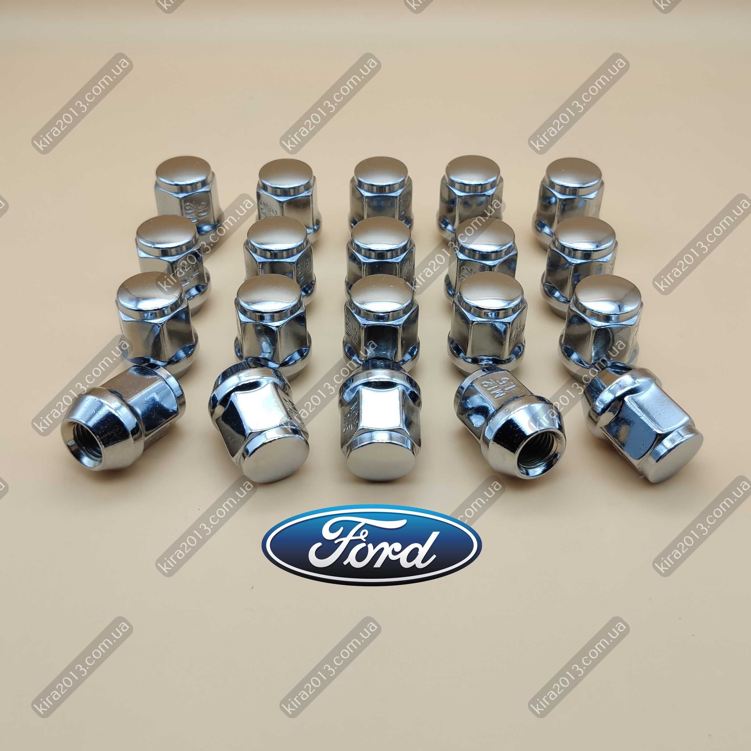 Колёсная гайка Форд цельнолитая хром для литых дисков Гайка FORD USA ...