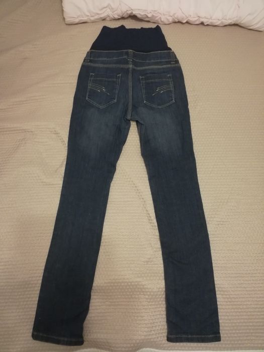 Spodnie jeansy ciążowe  Bebefield, r 36, S, fason slim