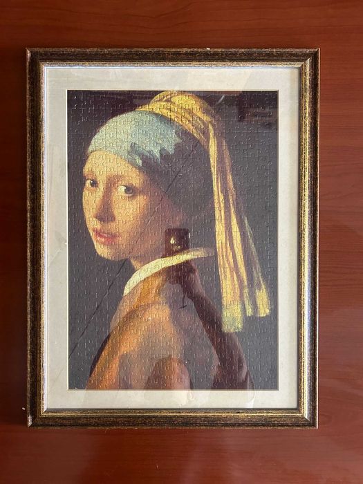 Quadro de Quebra-Cabeça: Moça com Brinco de Pérola (Johannes Vermeer) – Uma Obra-Prima na Sua Parede