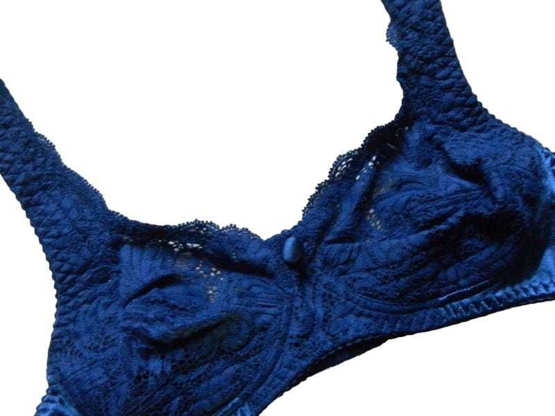 Nowy koronkowy granatowy stanik biustonosz Lemax 70B bielizna damska