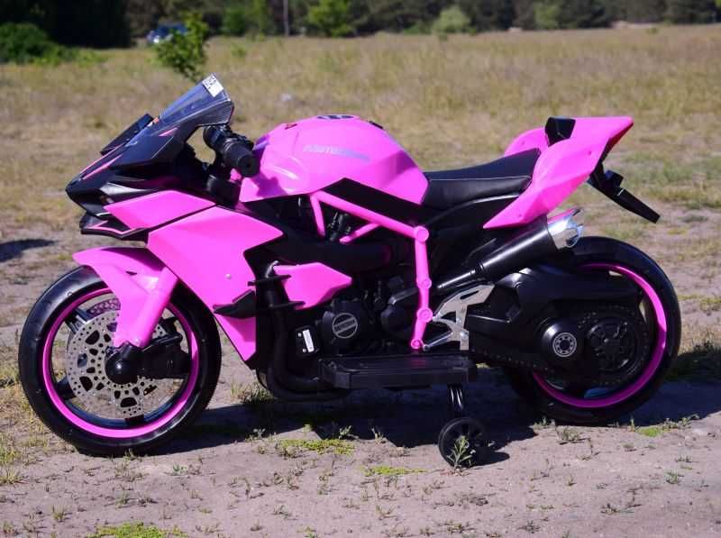 Motocykl KAWASAKI NINJA H2R Ścigacz Elektryczny Auto Akumulator DZIECI