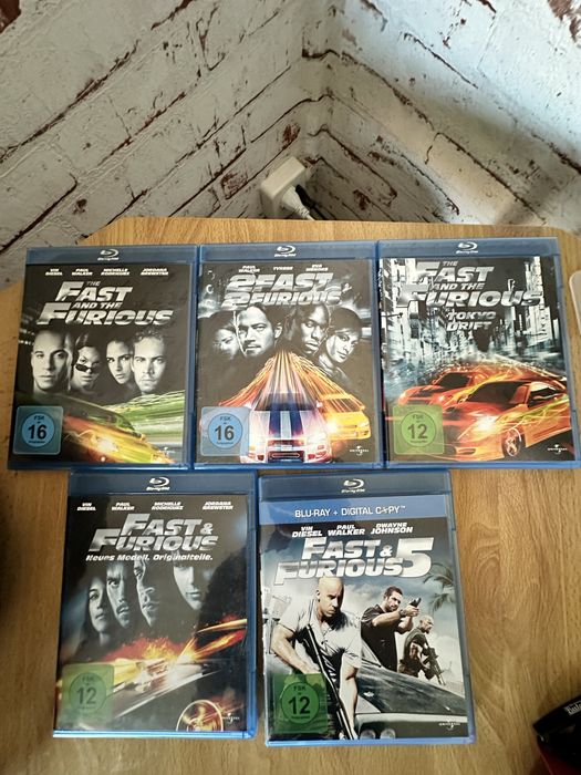 Blu-ray Fast & Furious 1-5 (Форсаж)