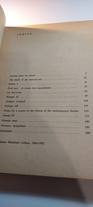Agon - José Sasportes (1971) | Prosas e Poemas