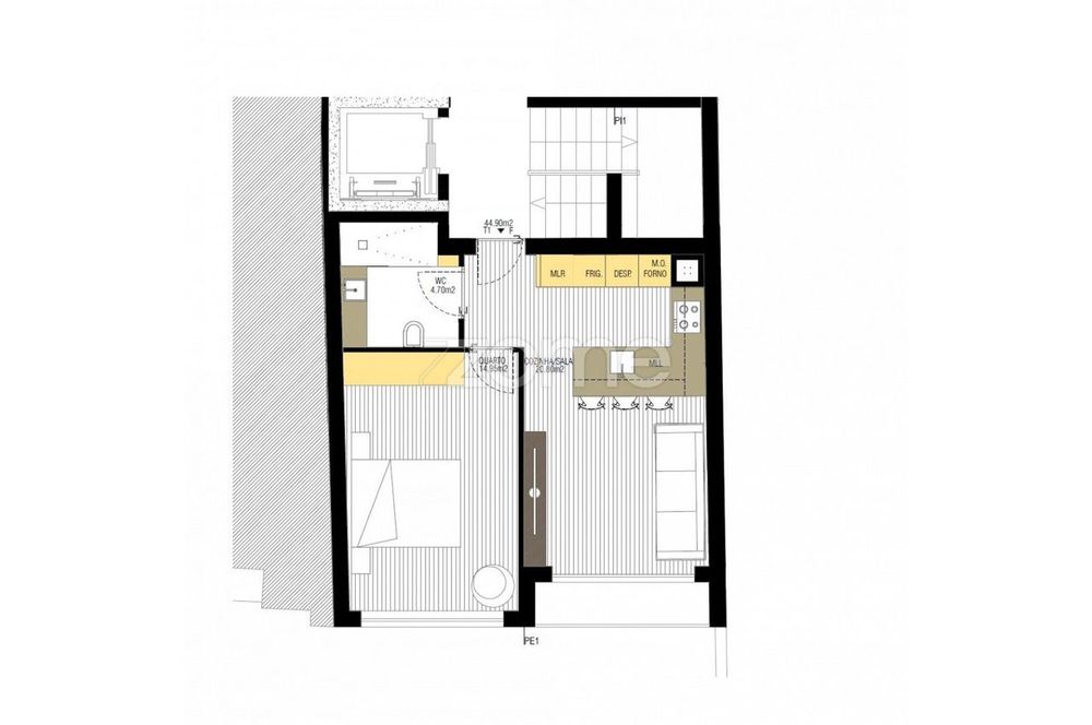 Edifício Sé, Apartamento T1 F