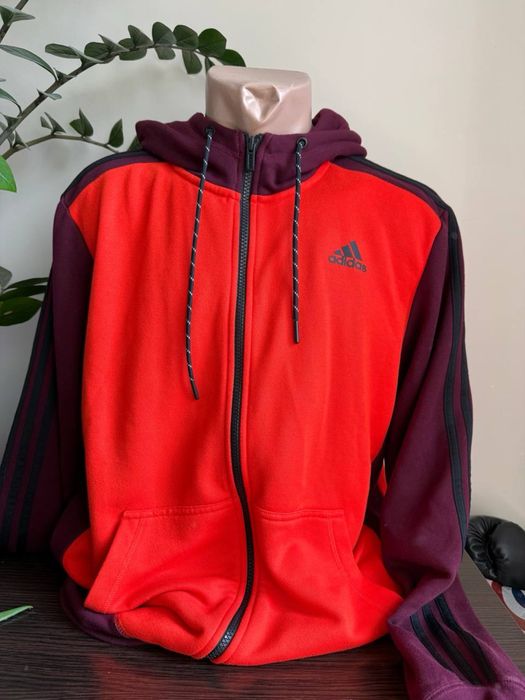 Толстовка зіп худі Adidas Essentials 3-Stripes Full Zip Hoodie. L.