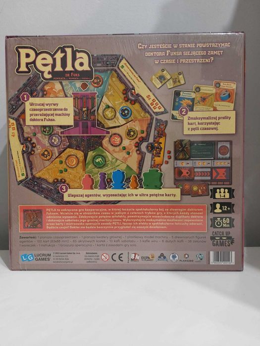 PĘTLA gra planszowa kooperacyjna NOWA Lucrum Games 1-4 Blog Ojciec