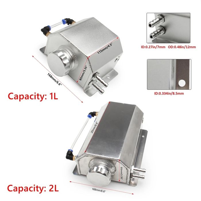 Oil catch can 1l ou 2l