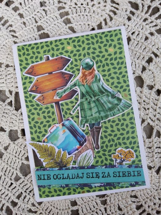 Kartka ręcznie robiona. Kartka motywacyjna.