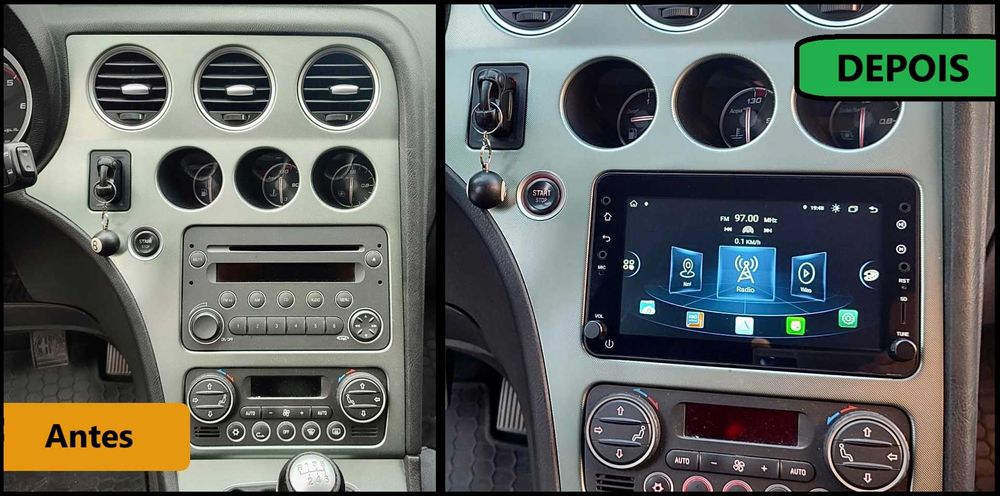 Rádio 2DIN [4+32GB] • ALFA ROMEO • 159 / Brera / Spider • Android