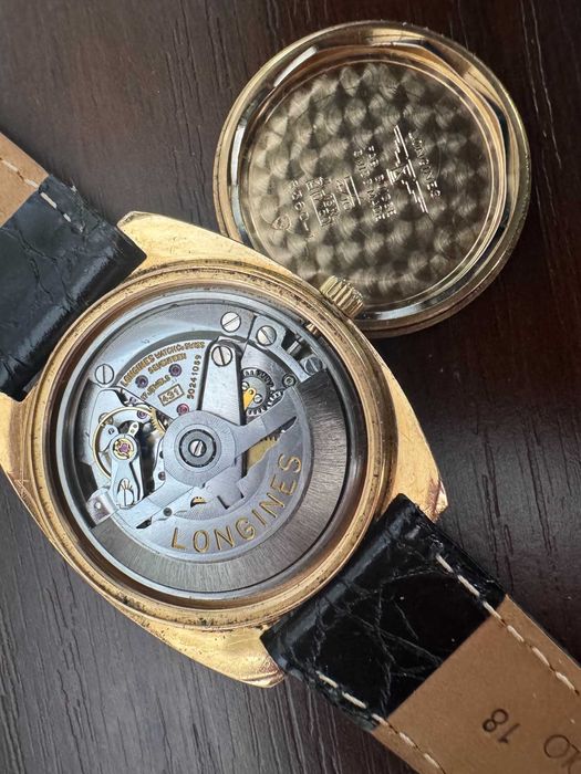 Piękny złoty (18k, 750) zegarek Longines Ultra-Chron