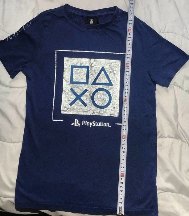 Футболка PlayStation оригінал, синя підліткова / дитяча