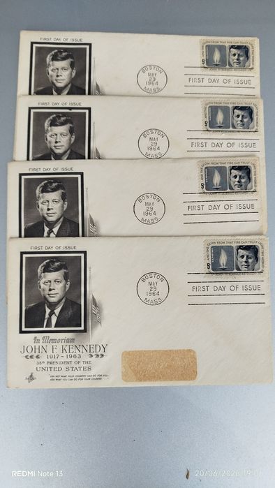 Envelopes comemorativos Kennedy