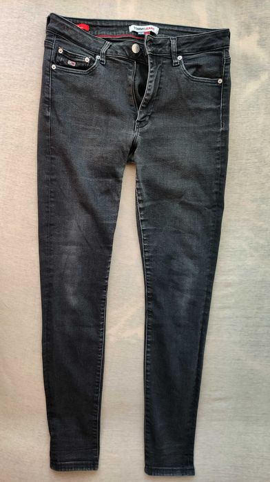 Tommy Hilfiger Super Skinny jeans 30/32 czarne spodnie jeansowe M