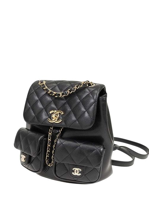 Рюкзак Chanel 23C Calfskin Quilted Medium Duma Pockets Drawstring Back