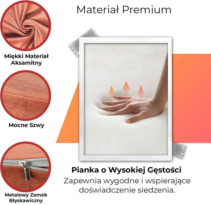 Modułowy Zestaw Aksamitnych Puf