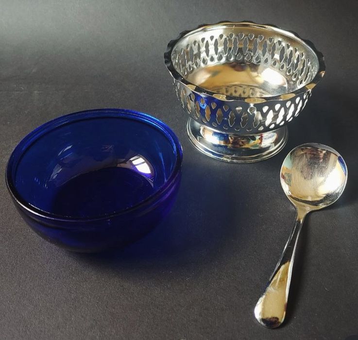 Английская посеребрянная сахарница