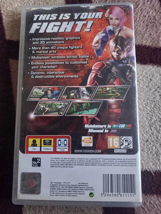 PSP gra Tekken 6