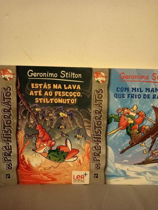 livros 2,3,4,5,7 e 10 da coleção Geronimo Stilton