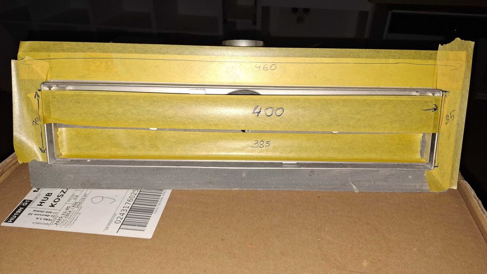 Odpływ liniowy metalowy 40cm