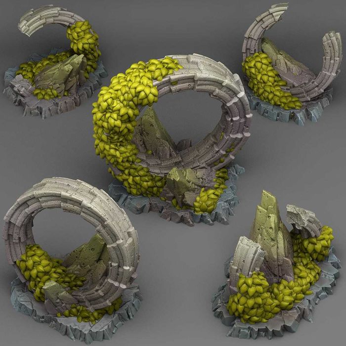 Декорация разрушенный замок Декорации для аквариума