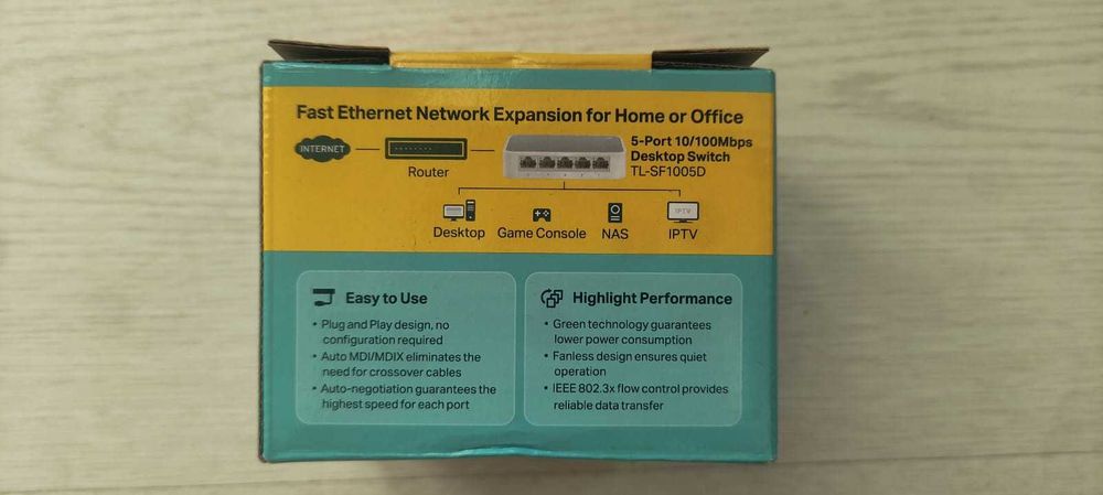 Switch TP-Link TL-SF1005D 5 Portas – Usado