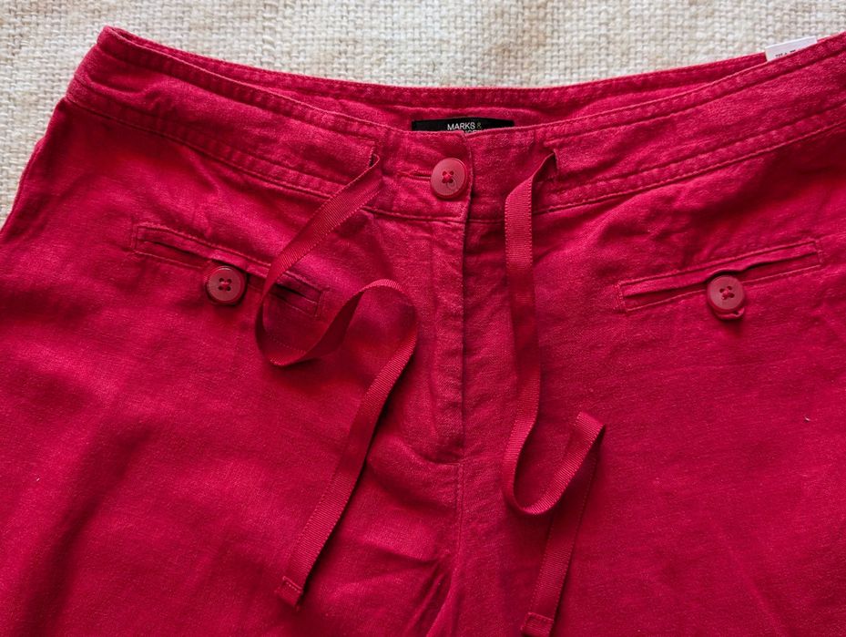 Spodenki damskie lniane