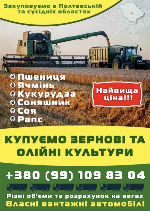 Зернові та олійні