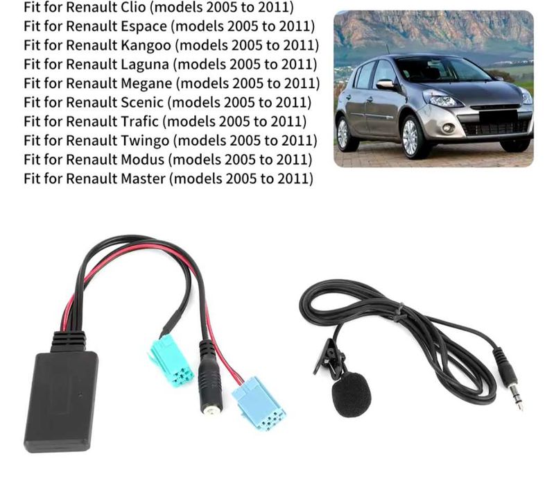 Bluetooth mãos livres renault novo