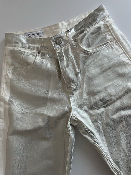 Джинси Zara, блестящие