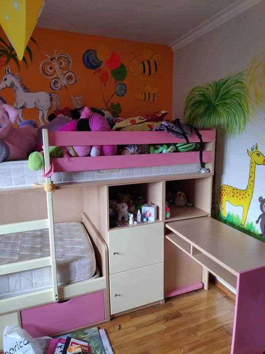 Conjunto decoração quarto juvenil Tapete Mantas Colchas Cortinas