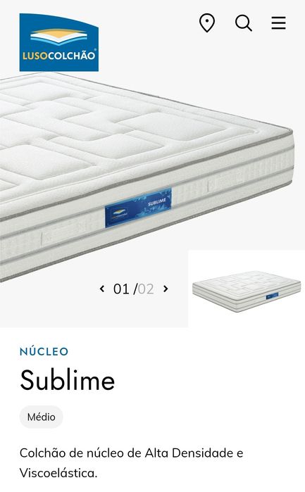 Colchão viscoelástico