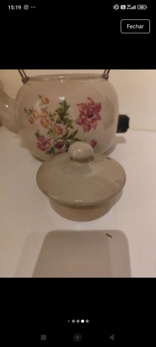 Título: Chaleira Elétrica Vintage Eurogres (Cerâmica) – Como Nova e Funcional