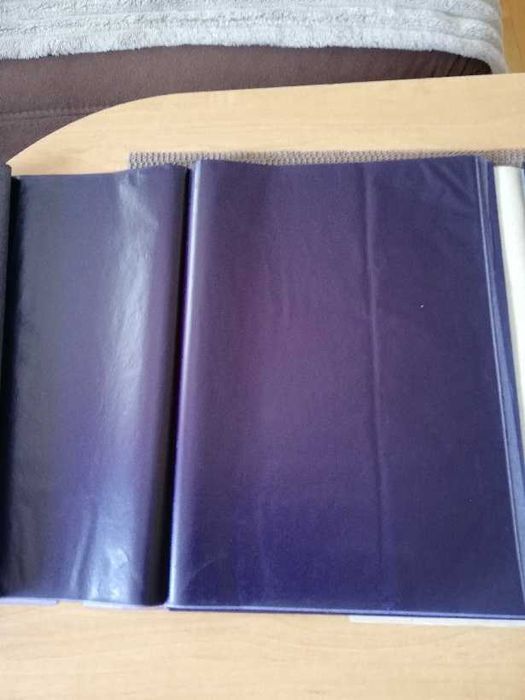 kalki biurowe nowe fioletowe 44 szt  i czarne 89 szt  A4