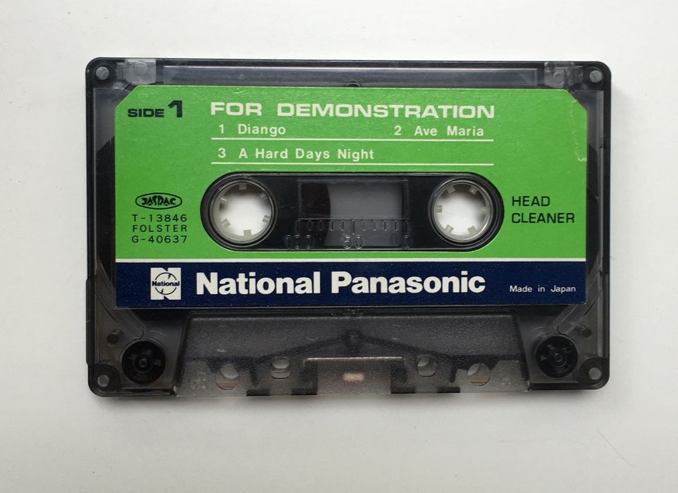 National Panasonic Demonstration cassette