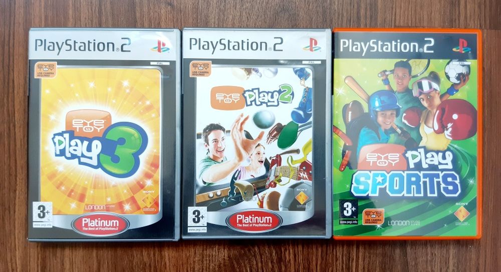 Eye Toy Camera and 3 Games for PlayStation 2 (PS2 Fat)64737911551490123