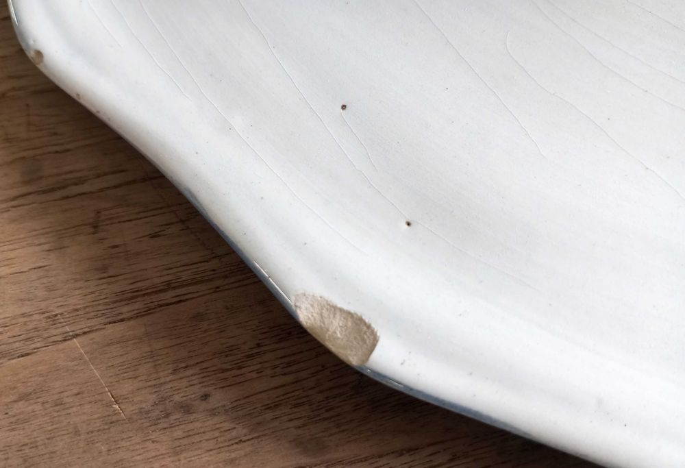 Antigo prato em faiança Carvalhinho Porto 39 cm